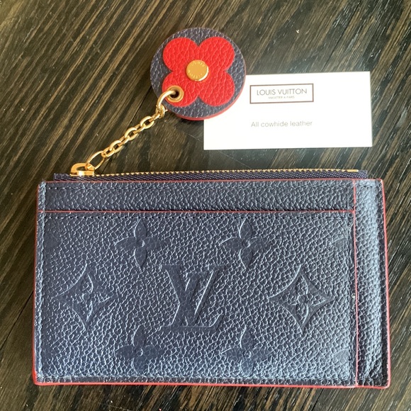 Louis Vuitton Empreinte Blooming Flowers Card Case Key Case Wallet Marine Rouge - Picture 2 of 16